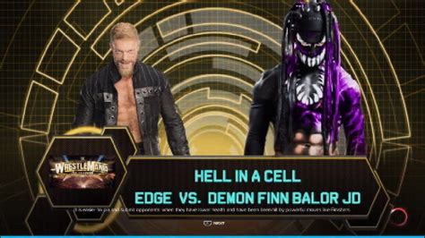 Wwe 2k23 Edge Vs Demon Finn Balor Youtube