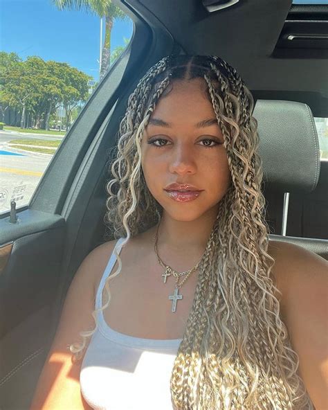 Dazzling Blonde Knotless Braids To Try Now Goddess Braids Hairstyles Blonde Box Braids