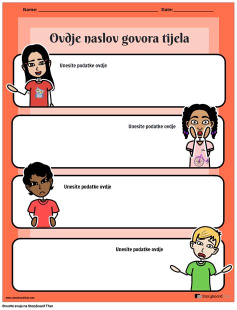 Bod Lang Portret U Boji 1 Storyboard Por Hr Examples
