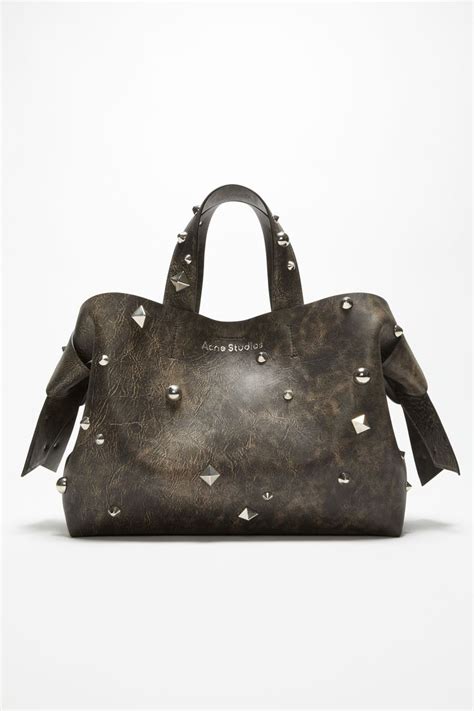 Musubi Midi Tote Dark Brown In Acne Studios Bag Leather