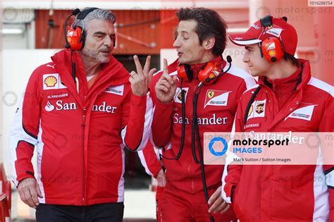 Maurizio Arrivabene Ita Ferrari Team Principal Massimo Rivola Ita