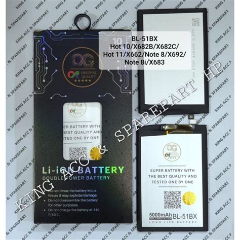 Jual New Og Super Baterai Batre Battery Bl Bx Infinix Hot X B X C Hot X