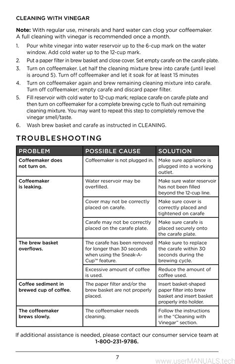 Instruction Manual For Black And Decker Coffee Maker at Dawn Boykins blog