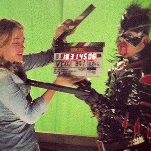 Kick Ass Set Photo With Aaron Johnson Chloe Moretz And Christopher Mintz Plasse