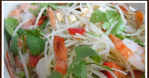 Shredded Green Papaya Salad With Shrimp Self Sagacity