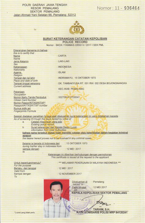 Contoh Skck Home Business
