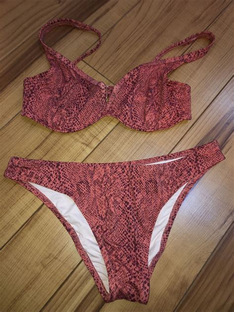 Target Shade And Shore V Wire Bikini Bra Top Bottom Gem