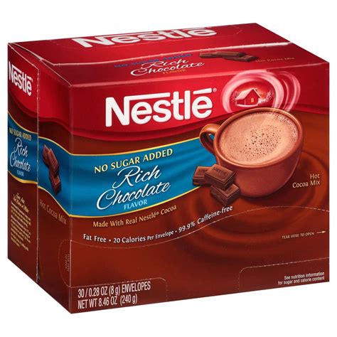 Nestlé Sugar Free Hot Chocolate Beverage Mix Packet