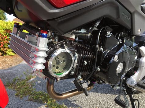 Engine Cooling Oil Coolers Honda Grom High Performance 7 Row Oil Cooler Kit
