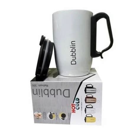 Dubblin White Stainless Steel Hot And Cold Coffee Mug For Home Capacity 350 ML At 290 Piece