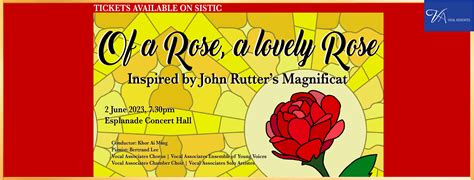 Of A Rose A Lovely Rose Magnificat By John Rutter Concert