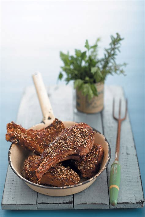 Zaatar Crusted Lamb Chops Recipe Food And Home Entertaining