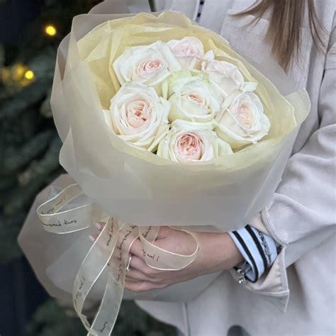 Букет Охара из 7 одноголовых пионовидных роз купить в Минске, цены в ...