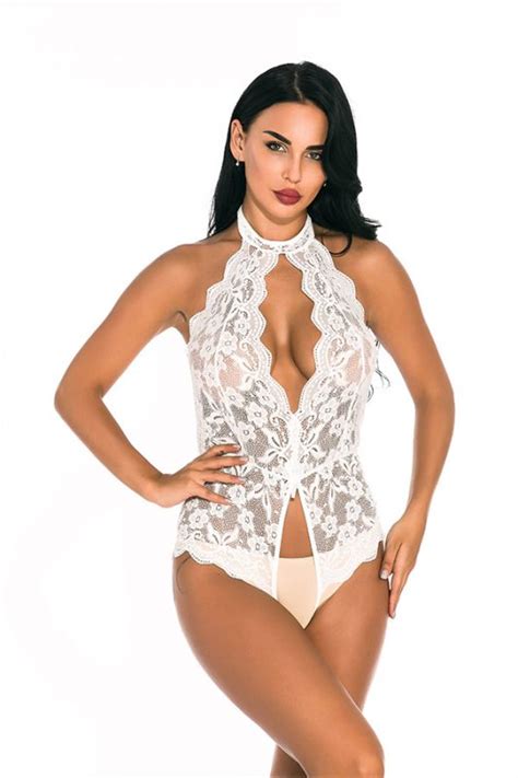 Snap Crotch Lingerie With Sleeveless And Trap Design