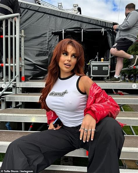 Tallia Storm Shows Off Her Incredible Figure In A Tiny Yellow Bikini As She Debuts Her Latest