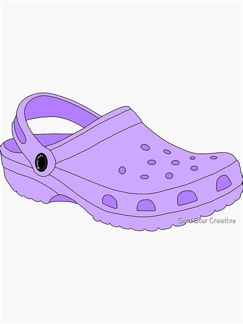 "Purple Crocs Shoe" Sticker by macylossau | Redbubble