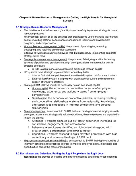 Chapter Management A Practical Introduction Chapter Human