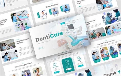 DentiCare Dental Clinic PowerPoint Template