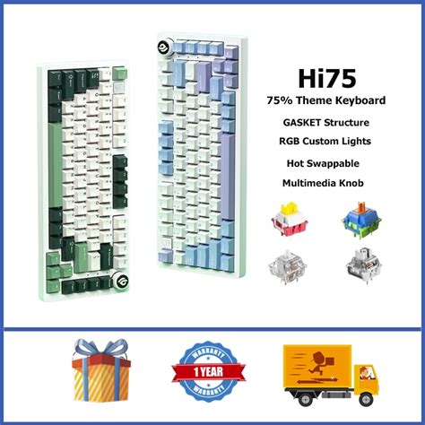 Leobog Hi Wired Mechanical Keyboard Gasker Rgb Aluminum Hot Swappable Custom Keyboard With