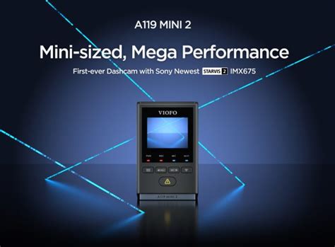 VIOFO A119 MINI 2 SONY STARVIS 2 QUAD HD 2K 60FPS BUILT-IN 5GHZ WI-FI ...