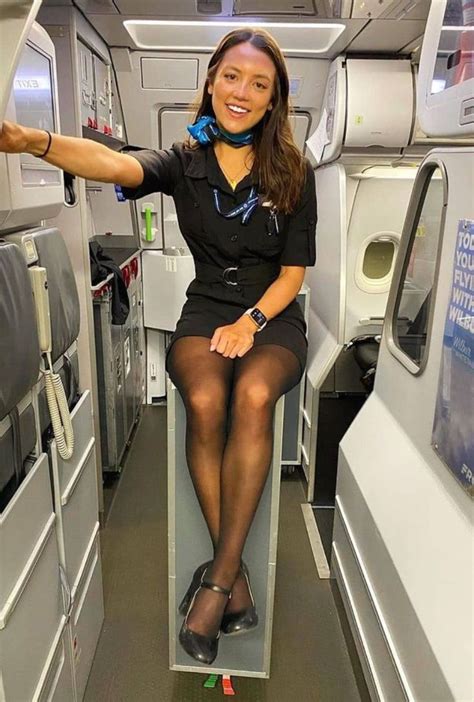 Flight Attendant In Hot Sweats Flight Attendant Kathy West