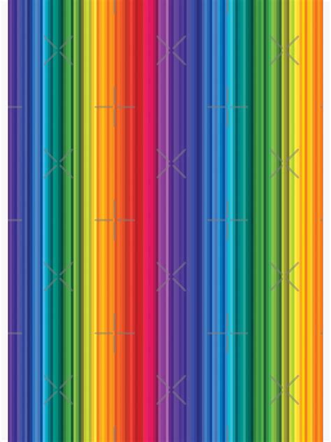 Póster LGBT delgado sutil moderno arco iris bandera líneas verticales patrón Gay Lesbian