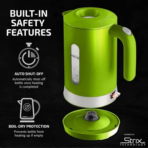 Ovente Electric Hot Water Kettle 1 8 Liter With Prontofill Lid KP413 Series