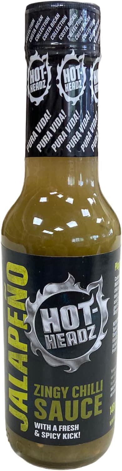 Hot Headz Jalapeno Chilli Pepper Sauce With A Fresh Spicy Kick Ml Hot Sauce For Extra