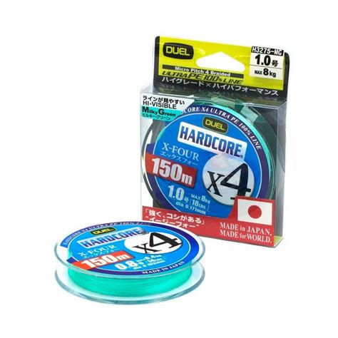 Шнур Duel PE Hardcore X4 MilkyGreen