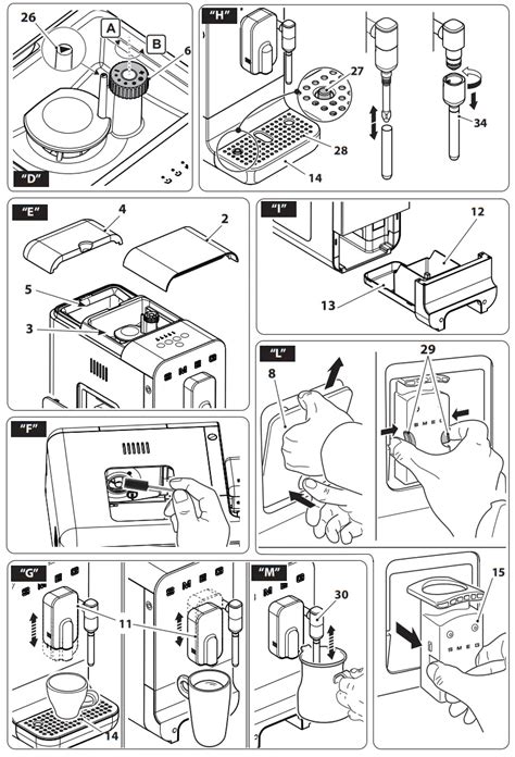 Installation Manual Coffee Machine Replacement Parts