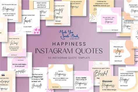 Editable Happiness Quotes for Instagram Happiness Quotes - Etsy