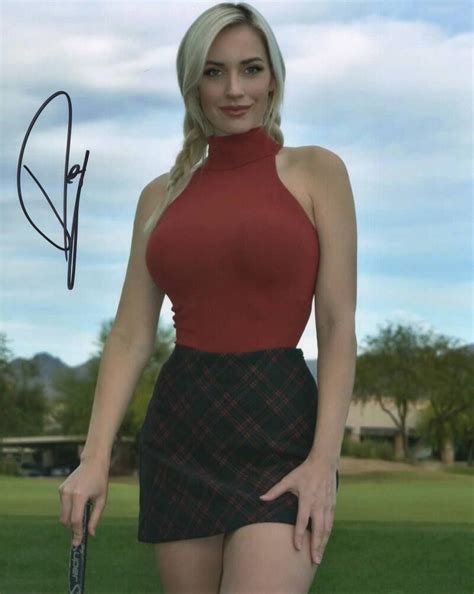 PAIGE SPIRANAC SIGNED AUTOGRAPH X PHOTO SEXY YOUTUBE GOLF BABE RARE Autographia