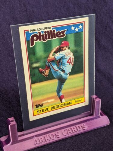 STEVE BEDROSIAN 1988 Topps Mini Card 2 Philadelphia Phillies EBay