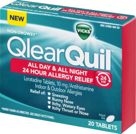 Vicks Qlearquil Hour Allergy Relief Tablets Ct Ralphs