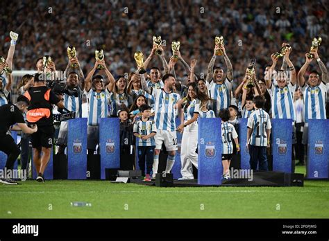 Buenos Aires Argentina 23th Mar 2023 Lionel Messi Of Argentina His