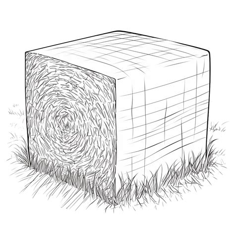 Hay Bale Coloring Pages Coloring Corner