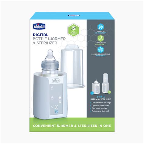 Chicco Digital Bottle Warmer & Sterilizer - White | Babylist Shop