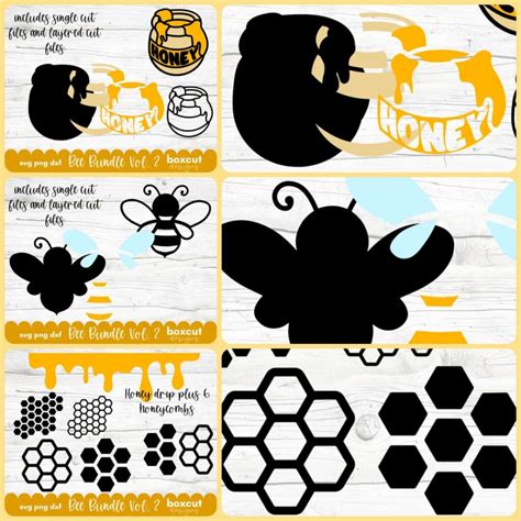 Bee Svg Bundle Honeycomb Svg Masterbundles