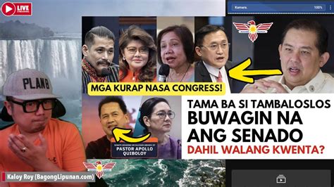 Quiboloy At Kurap Sa Congress Dapat Bang Buwagin Na Ang Senado