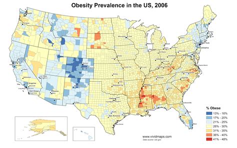 Obesity By County Map