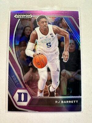 K Panini Prizm Draft Picks Prizms Purple Rj Barrett