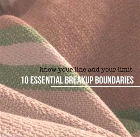10 Essential Breakup Boundaries