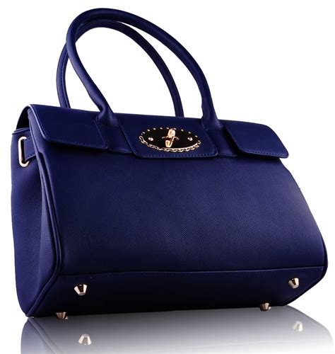 Navy Blue Designer Handbags For Salesman