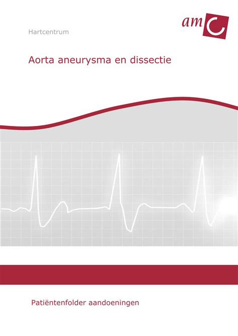 PDF Hartcentrum Aortadissectie Aorta Aneurysma En Dissectie Wat