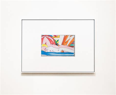 Tom Wesselmann Study For Sunset Nude With Abstract Painting Lying On