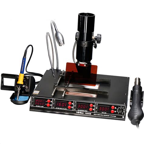 B V V In Infrared Bga Rework Station Smd Hot Air Spear W Soldering Irons W