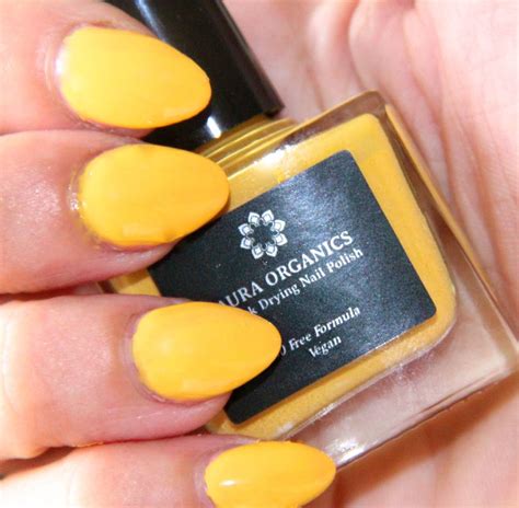 Cruelty Free Nail Polish Hot Mustard By Aura Organics Cosmetics