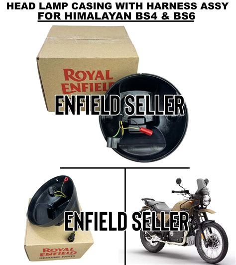 Head Lamp Casing With Harness Assy Fit For Royal Enfield Himalayan Bs4 And Bs6 Ebay