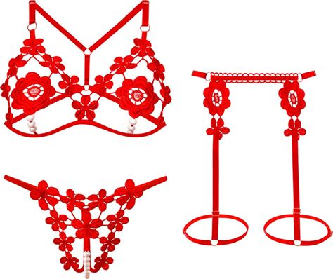 Amazon Recent Orders Placed Women S Exotic Lingerie Sets Sexy Floral Lace Hollow Bra Panty