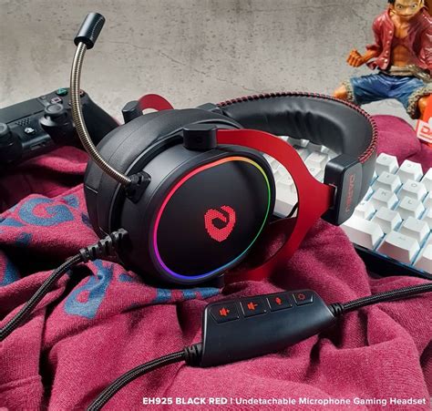 Tai nghe DareU EH925 Black Red - tsunamigaming.vn